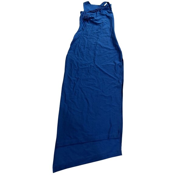 YG Collection Florence Knotted Maxi Dress in Blue - Picture 1 of 4